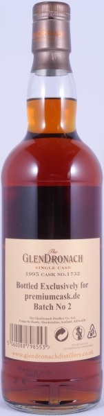 Glendronach 1995 18 Years Pedro Ximenez Sherry Puncheon Cask No. 1732 Highland Single Malt Scotch Whisky Cask Strength 54.6%