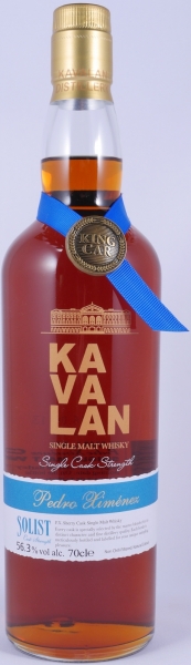 Kavalan Solist 2010 5 Years Pedro Ximenez Sherry Cask No. PX100714032A Taiwan Single Malt Whisky 56.3%