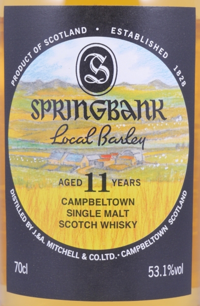 Springbank 11 Years Local Barley Release 2017 Campbeltown Single Malt Scotch Whisky Cask Strength 53,1%