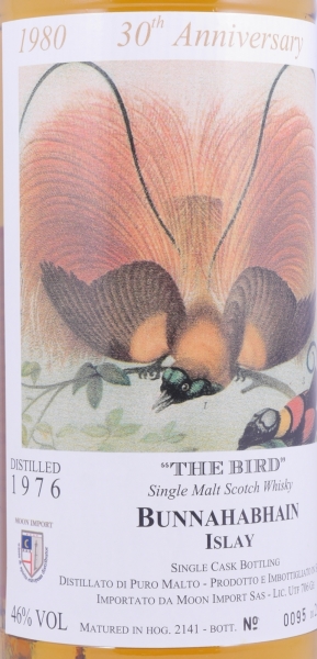 Bunnahabhain 1976 34 Years Hogshead Cask No. 2141 The Bird Moon Import 30th Anniversary Islay Single Malt Scotch Whisky 46,0%