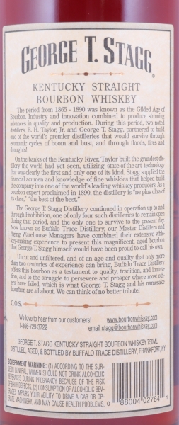 George T. Stagg 2001 15 Years Buffalo Trace Antique Collection 2016 Kentucky Straight Bourbon Whiskey 72,05%