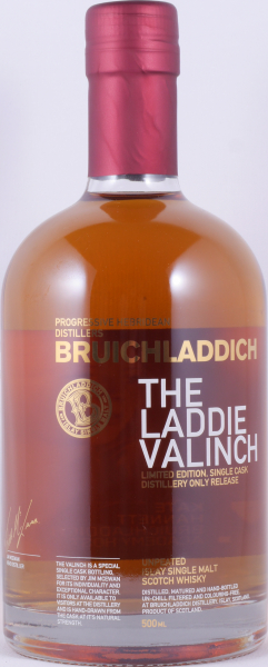Bruichladdich 1990 25 Years Sherry Hogshead Cask No. 006 Laddie Crew Valinch No. 17 Kate Hannett Islay Single Malt Scotch Whisky 48.2%