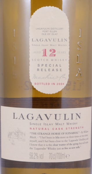 Lagavulin 12 Years 4th Special Release 2004 Limited Edition Islay Single Malt Scotch Whisky Cask Strength 58,2%