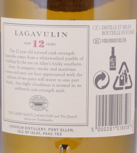 Lagavulin 12 Years 4th Special Release 2004 Limited Edition Islay Single Malt Scotch Whisky Cask Strength 58,2%