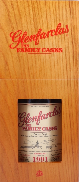 Glenfarclas 1991 25 Years The Family Casks 1st Fill Sherry Butt Cask No. 163 Highland Single Malt Scotch Whisky 57.6%