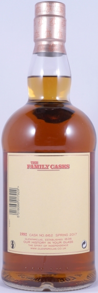 Glenfarclas 1992 24 Years The Family Casks First Fill Sherry Butt Cask No. 862 Highland Single Malt Scotch Whisky 59,0%