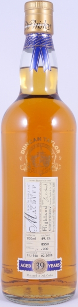 Macduff 1968 39 Years Oak Cask No. 8550 Duncan Taylor Cask Strength Rare Auld Edition Highland Single Malt Scotch Whisky 49,1%
