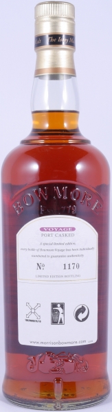 Bowmore Voyage Port Casked Limited Edition Islay Single Malt Scotch Whisky Cask Strength 56.0%