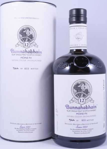 Bunnahabhain Feis Ile 2016 Moine PX Limited Edition 12 Years Islay Single Malt Scotch Whisky 54.6%