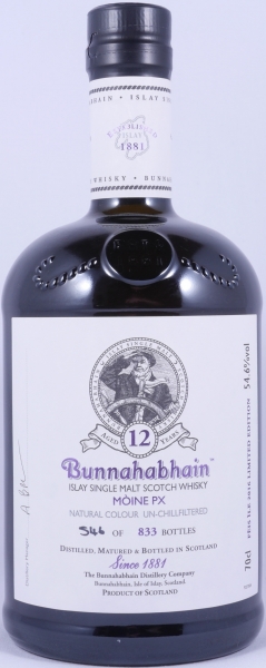 Bunnahabhain Feis Ile 2016 Moine PX Limited Edition 12 Years Islay Single Malt Scotch Whisky 54.6%