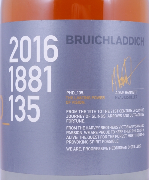 Bruichladdich 15 Years PHD_135 Feis Ile 2016 Limited Edition Islay Single Malt Scotch Whisky 50.0%