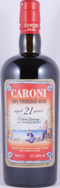 Velier Caroni 1996 21 Years Extra Strong 100° Imperial Proof Heavy Trinidad Rum 57.18%