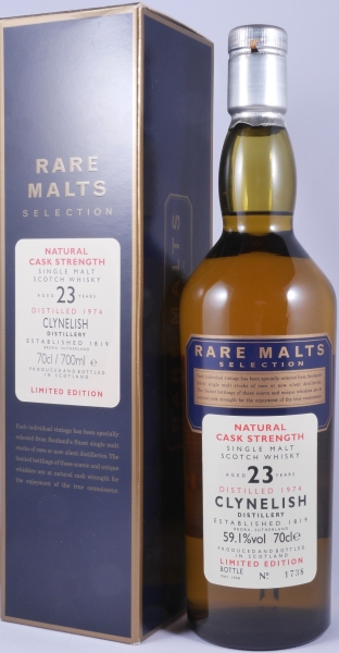 Clynelish 1974 23 Years Diageo Rare Malts Selection Limited Edition Highland Single Malt Scotch Whisky Cask Strength 59.1%