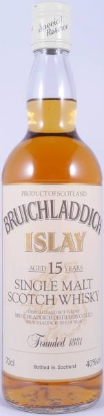 Bruichladdich 15 Years Special Reserve White Cream Label Islay Single Malt Scotch Whisky 40,0%