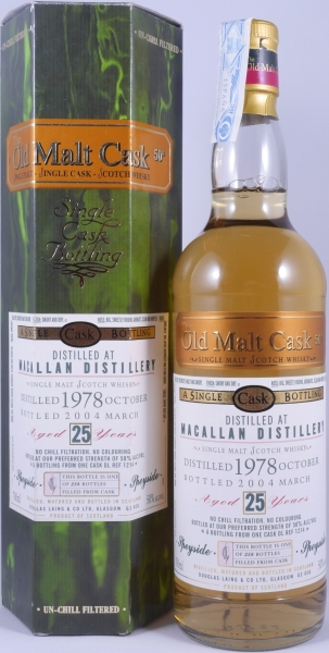 Macallan 1978 25 Years Oak Cask DL 1214 Douglas Laing Old Malt Cask Highland Single Malt Scotch Whisky 50.0%