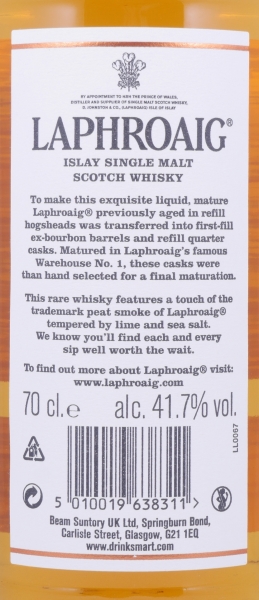 Laphroaig 27 Years Limited Edition 2017 Double Matured Islay Single Malt Scotch Whisky Cask Strength 41,7%