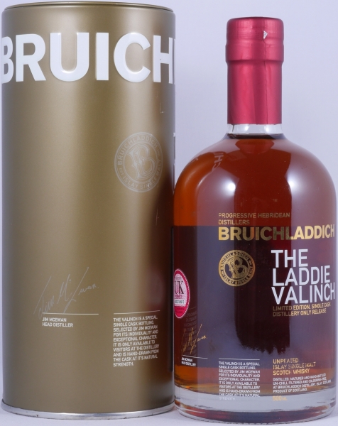 Bruichladdich 1992 23 Years Fino Sherry Cask No. 001 R09/325 Laddie Crew Valinch No. 13 Jim McEwan Islay Single Malt Scotch Whisky 44.9%