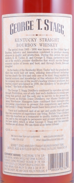 George T. Stagg 1988 16 Years Buffalo Trace Antique Collection 2004 Kentucky Straight Bourbon Whiskey 64.5%