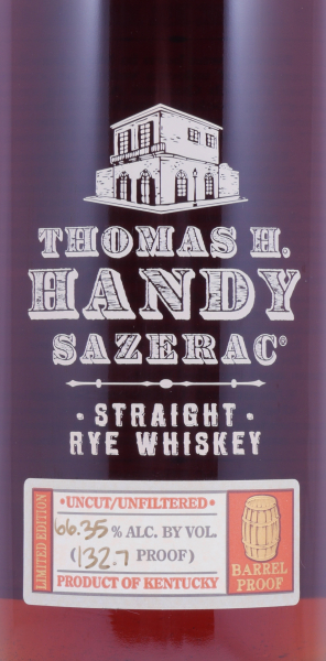 Thomas H. Handy Sazerac 1998 8 Years Buffalo Trace Antique Collection 2006 Kentucky Straight Rye Whiskey 66.35%