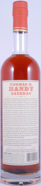 Thomas H. Handy Sazerac 2001 Fall of 2007 Buffalo Trace Antique Collection Kentucky Straight Rye Whiskey 67,4%