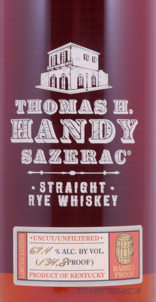 Thomas H. Handy Sazerac 2001 Fall of 2007 Buffalo Trace Antique Collection Kentucky Straight Rye Whiskey 67,4%