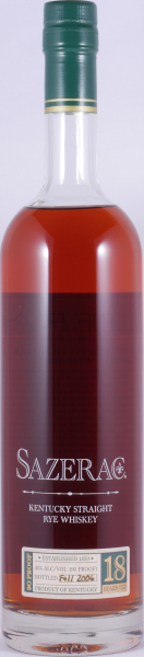 Sazerac 1988 18 Years Buffalo Trace Antique Collection 2006 Kentucky Straight Rye Whiskey 45,0%