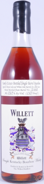 Willett 1992 16 Years Single Barrel No. 0469 Black Wax Sealed Family Estate Rare Release Kentucky Straight Bourbon Whiskey 73,5%