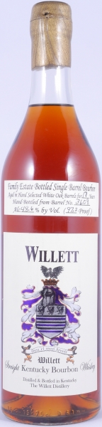 Willett 1990 17 Years Single Barrel No. 3608 Gold Wax Sealed Family Estate Rare Release Kentucky Straight Bourbon Whiskey 48,6%