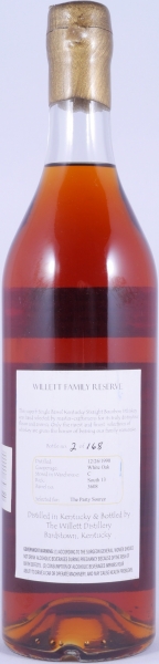 Willett 1990 17 Years Single Barrel No. 3608 Gold Wax Sealed Family Estate Rare Release Kentucky Straight Bourbon Whiskey 48,6%