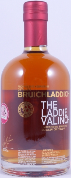 Bruichladdich 1992 24 Years Bourbon/Sauternes Cask R07/258 No. 018 Laddie Crew Valinch 19 Arlene MacFayden Islay Single Malt Scotch Whisky 48.5%