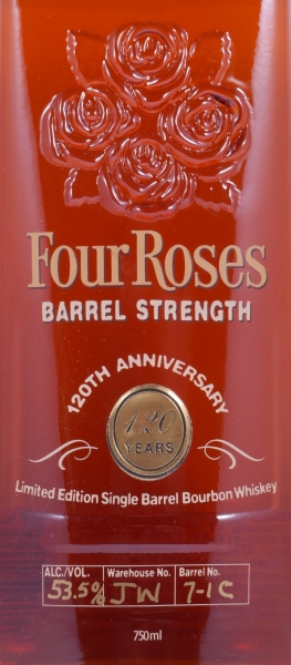 Four Roses 12 Years Single Barrel 7-1C 120th Anniversary Special Limited Edition Kentucky Straight Bourbon Whiskey 53.5%