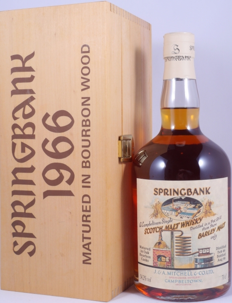 Springbank 1966 32 Years Local Barley Bourbon Cask No. 1966 500 Campbeltown Single Malt Scotch Whisky 54.2%