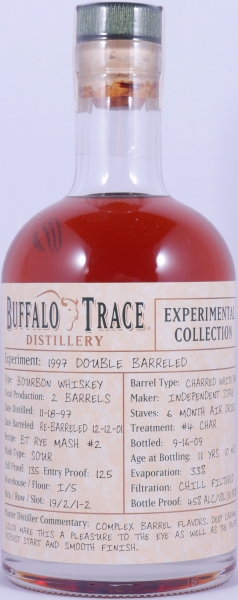 Buffalo Trace 1997 11 Years Double Barreled 7. Release Experimental Collection 2009 Bourbon Whiskey 45.0%