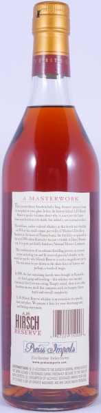 A.H. Hirsch Reserve 1974 16 Years Gold Foil Straight Bourbon Whiskey 45.8%