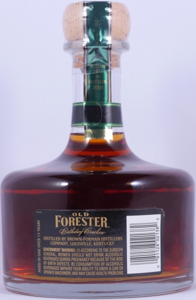 Old Forester Spring 1995 13 Years Bottled 2008 Birthday Edition 8. Release Kentucky Straight Bourbon Whiskey 47,0%