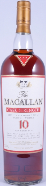 Macallan 10 Years Cask Strength Sherry Oak Highland Single Malt Scotch Whisky 58.1%