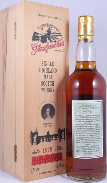 Glenfarclas 1978 21 Years Sherry Casks Edition No. 5 Maria Stuart Highland Single Malt Scotch Whisky Cask Strength 45,5%