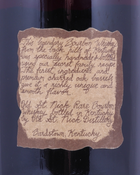 Very Olde St. Nick 20 Years Very Rare Ancient Reserve Cask Lot A16 Blue Wax Sealed Kentucky Straight Bourbon Whiskey 58,2%