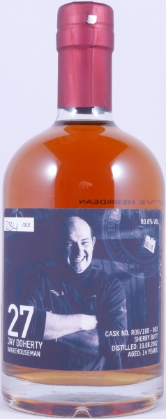 Bruichladdich 2002 14 Years Sherry Butt Cask No. R09/190-003 The Laddie Crew Valinch No. 27 Jay Doherty Islay Single Malt Scotch Whisky 60,6%