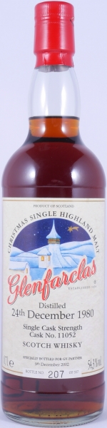 Glenfarclas 1980 21 Years Sherry Cask No. 11052 Christmas Edition Highland Single Malt Scotch Whisky 54,3%