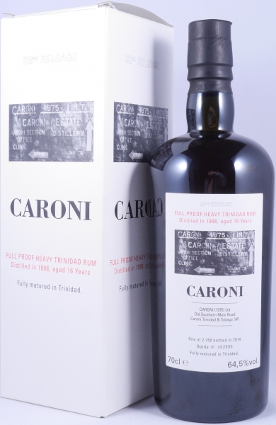 Velier Caroni 1998-2014 16 Years 32th Release Full Proof Heavy Trinidad Rum 64,5%