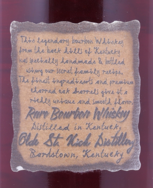 Very Olde St. Nick 17 Years Cask Lot No. M137 Wax Sealed Handmade 90 Proof Kentucky Straight Bourbon Whiskey 45,0%