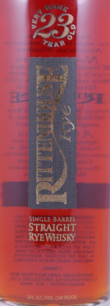 Rittenhouse 1984 23 Years Single Barrel No. 14 Very Rare Kentucky Straight Rye Whiskey 50,0%