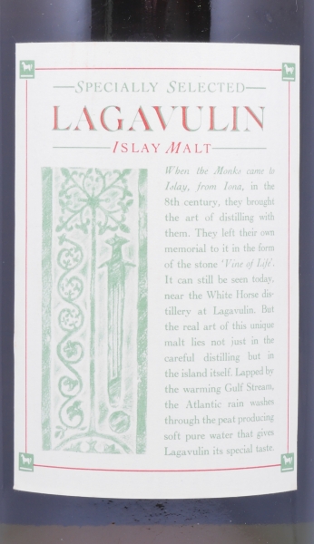 Lagavulin 12 Years Specially Selected White Horse Distillers LTD. 1980s Islay Single Malt Scotch Whisky 43,0%