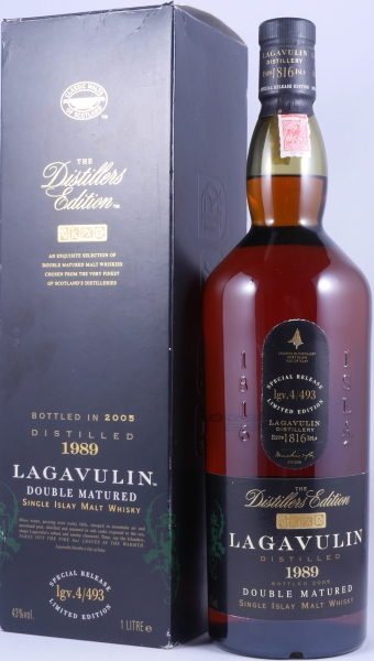 Lagavulin 1989 16 Years Distillers Edition 2005 Special Release lgv.4/493 Islay Single Malt Scotch Whisky 43,0% 1,0L