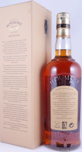 Bowmore 1991 16 Years Port Cask Vintage Limited Edition Islay Single Malt Scotch Whisky 53,1%