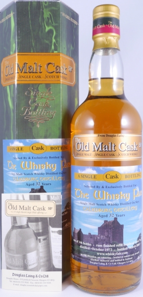 Talisker-Talimburg 1972 32 Years Rum Finished Refill Hogshead Cask No. 1568 Isle of Skye Single Malt Scotch Whisky 45,2%