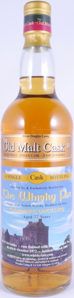 Talisker-Talimburg 1972 32 Years Rum Finished Refill Hogshead Cask No. 1568 Isle of Skye Single Malt Scotch Whisky 45,2%