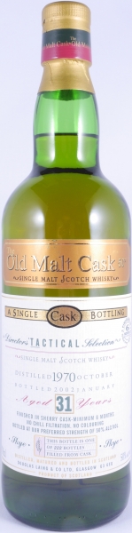 Talisker-Tactical 1970 31 Years Oak Cask / Sherry Cask Finished Douglas Laing OMC Isle of Skye Single Malt Scotch Whisky 50,0%