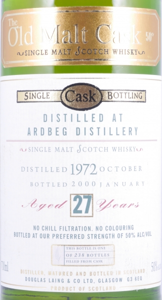 Ardbeg 1972 27 Years Oak Cask Douglas Laing Old Malt Cask Islay Single Malt Scotch Whisky 50,0%